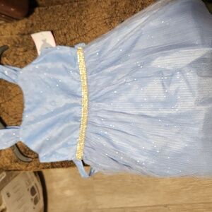 Rare editions periwinkle girls dress